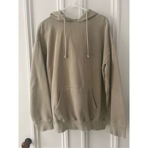 PAC Sun beige tan men’s hoodie pullover oversized sweatshirt S